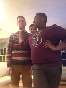 Alex, myself and our elderly friend!